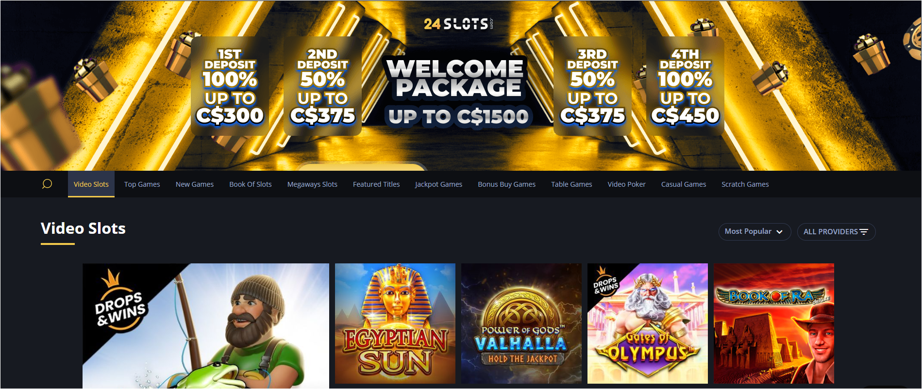 Let’s begin with the impressive casino bonuses at 24Slots. While they may not provide an extensive bonus system, BHD