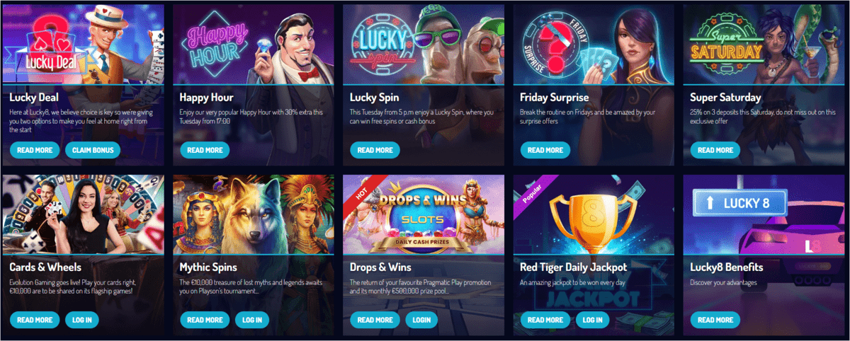 Promotion and Bonus Opportunities at Lucky8 Casino