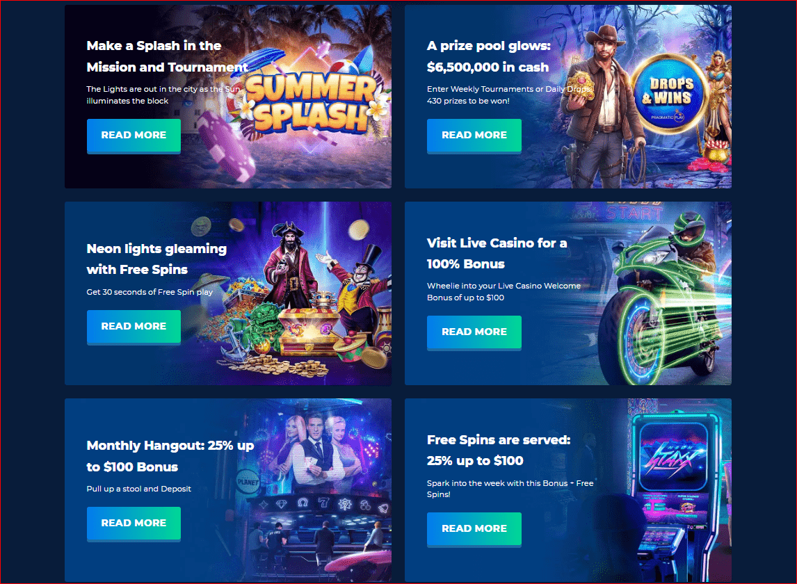 best bonuses and promotions at online casino planet