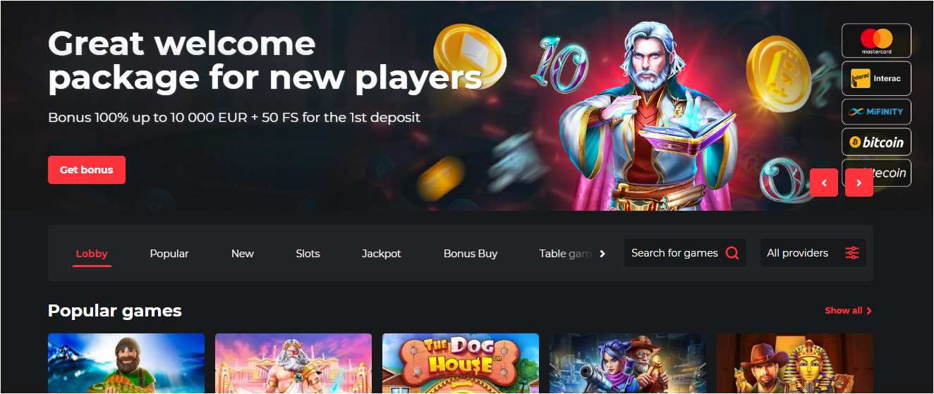 Keep reading to find out about the FoggyStar Casino game library, deposit and withdrawal methods, and payout rates.