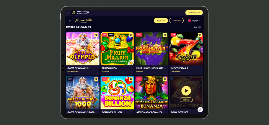 created a detailed article about Millionaria Oasis Casino that caters to Millionaria Casino Top Games