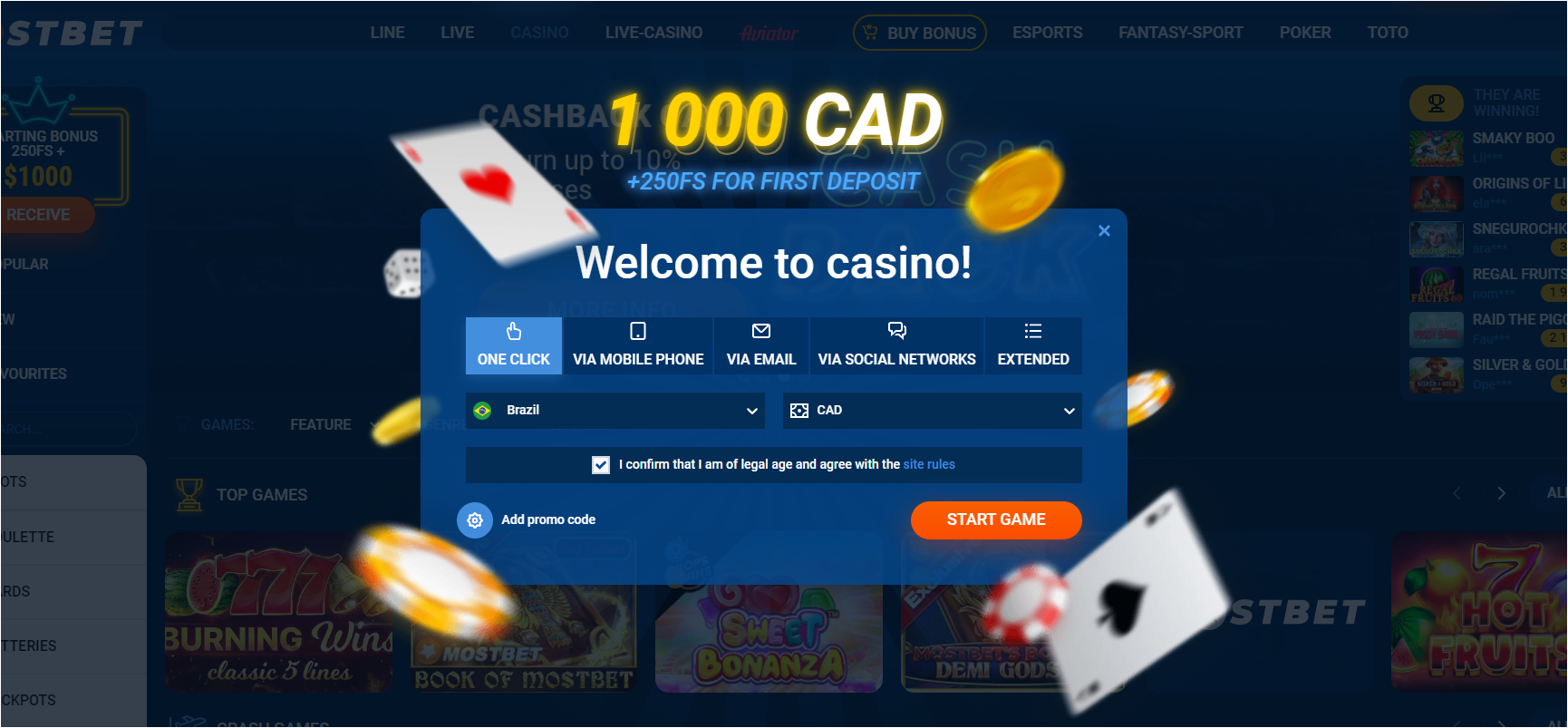 Gambling Games at MostBet Casino for Real Money. MDL