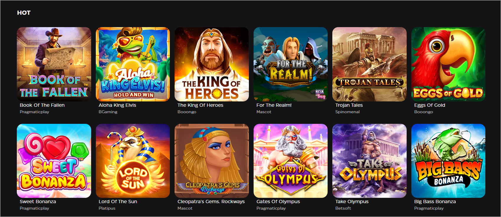 SkyCrown Casino features the best new and in-demand games and slot machines.